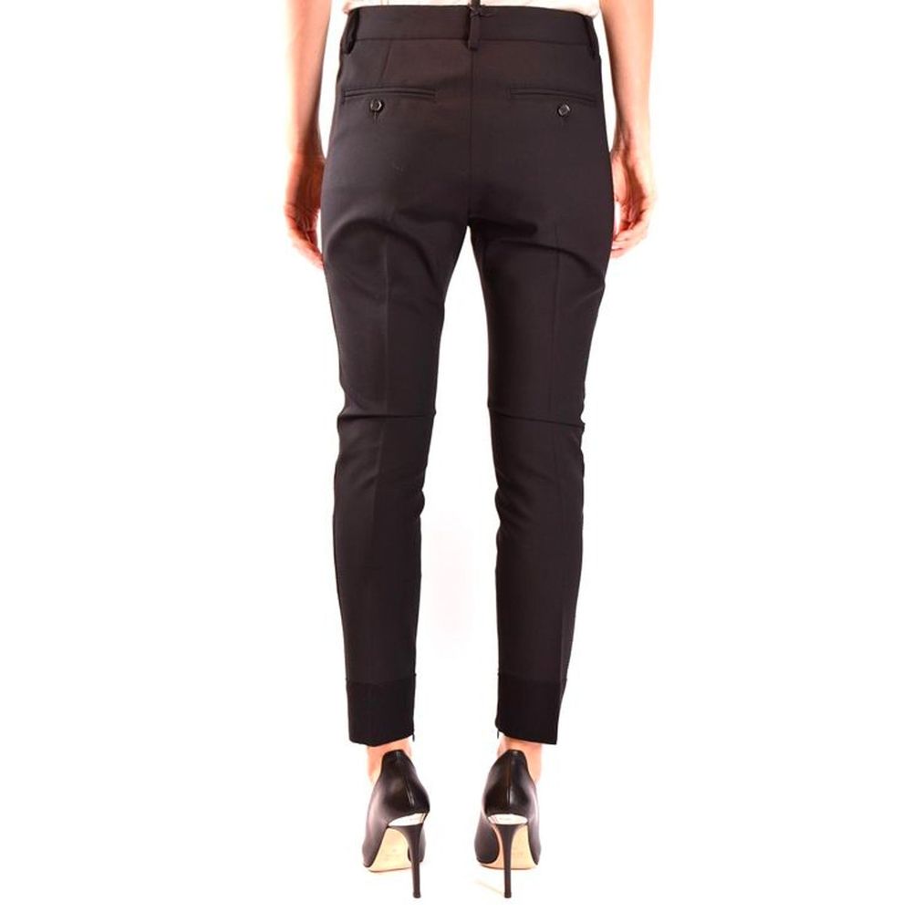 Dsquared² Black Wool Dress Pants