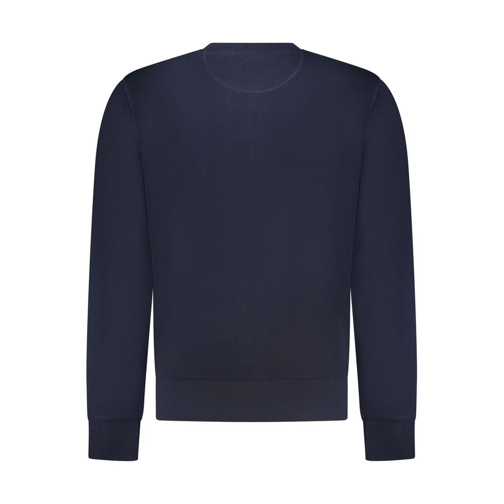 North Sails Blue Cotton Men Sweatshirt