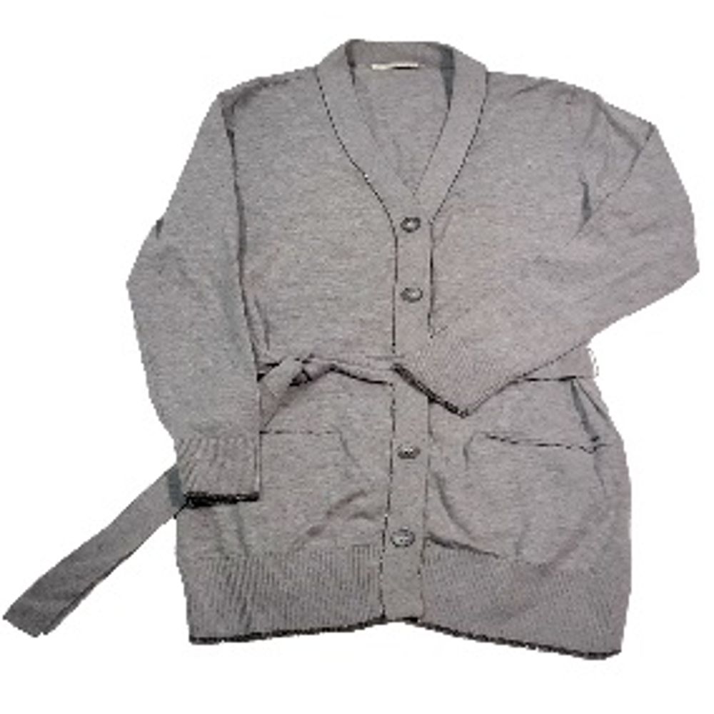 Gas Black Cotton Cardigan
