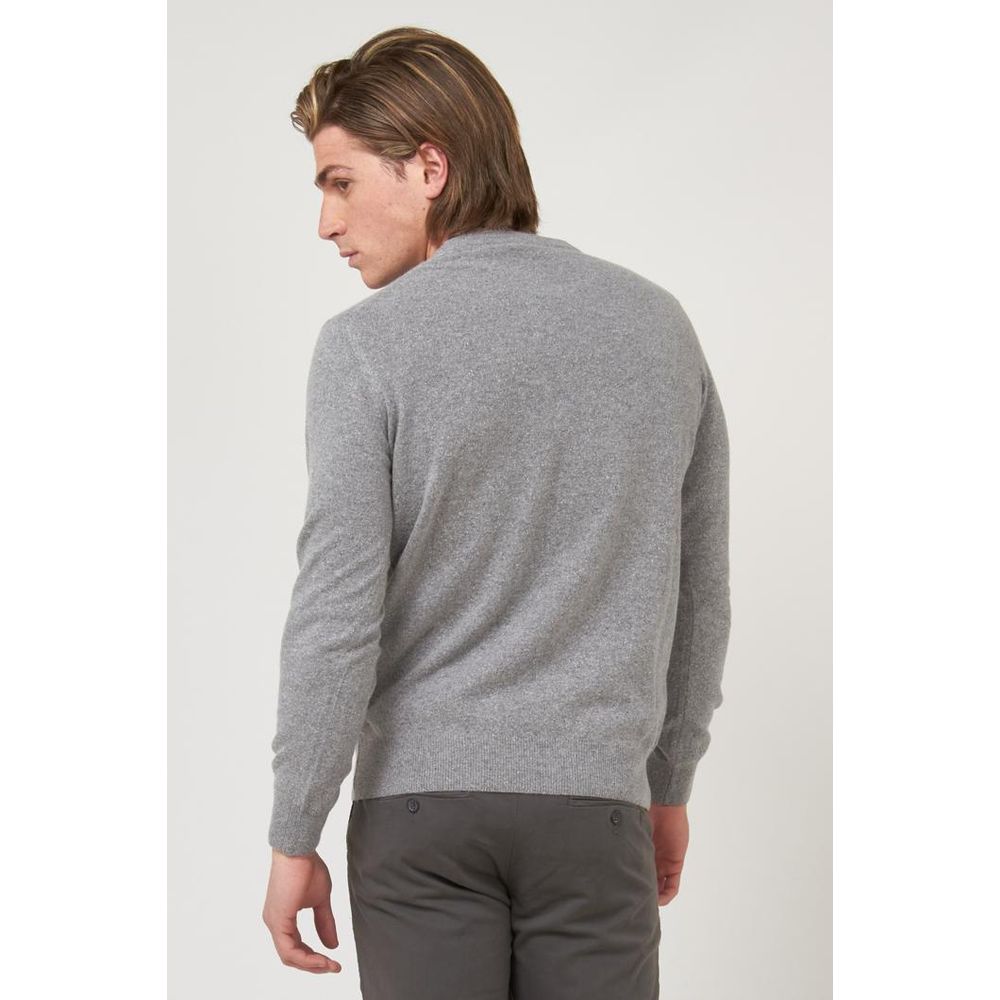 Gas Wool-Silk-Blend Sweater – Grey