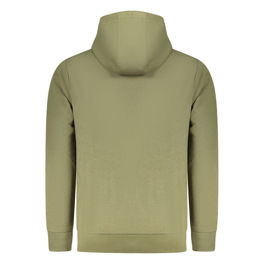 Rifle hoodie med reliefprint – grøn