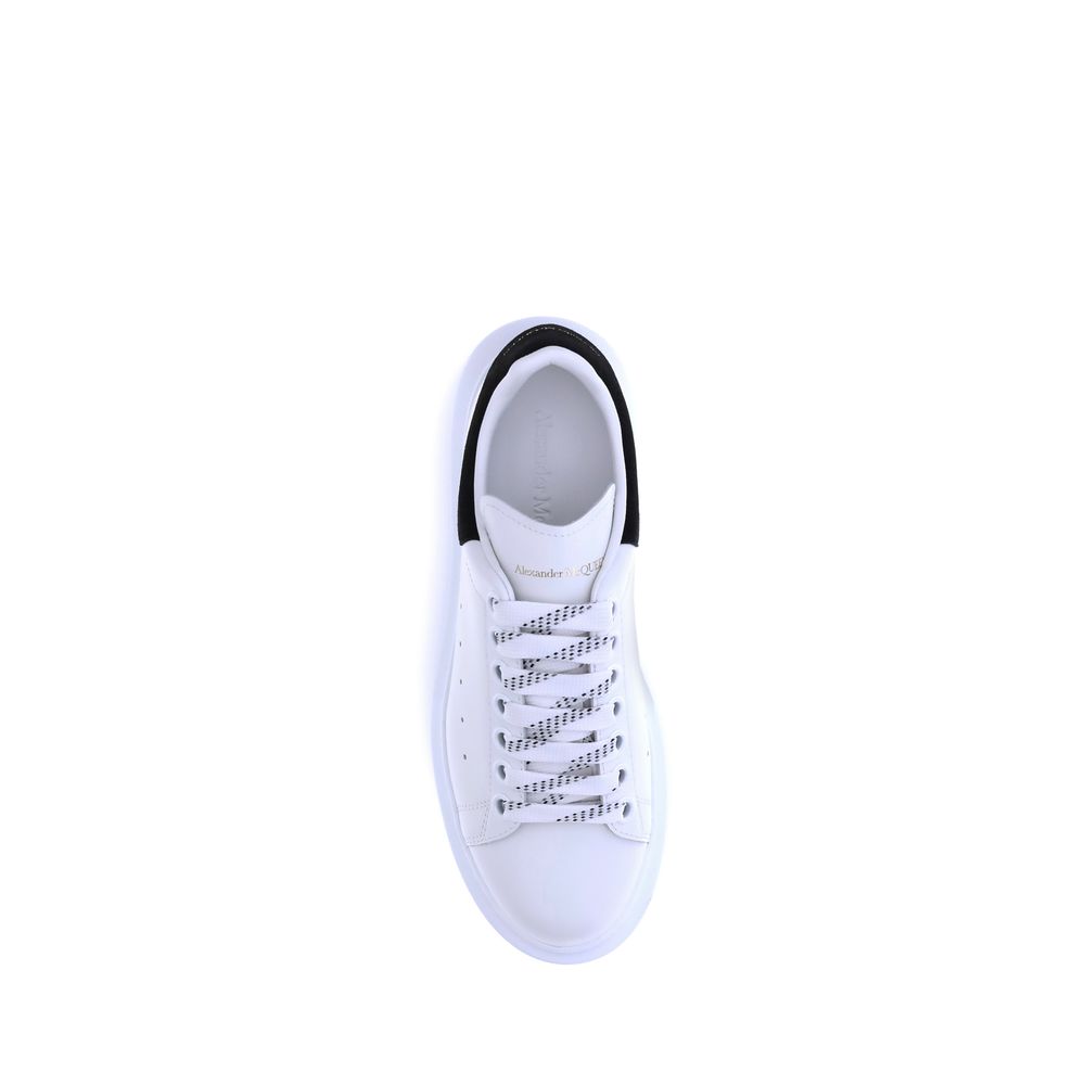 Alexander McQueen Calf-Leather Platform Sneakers – White