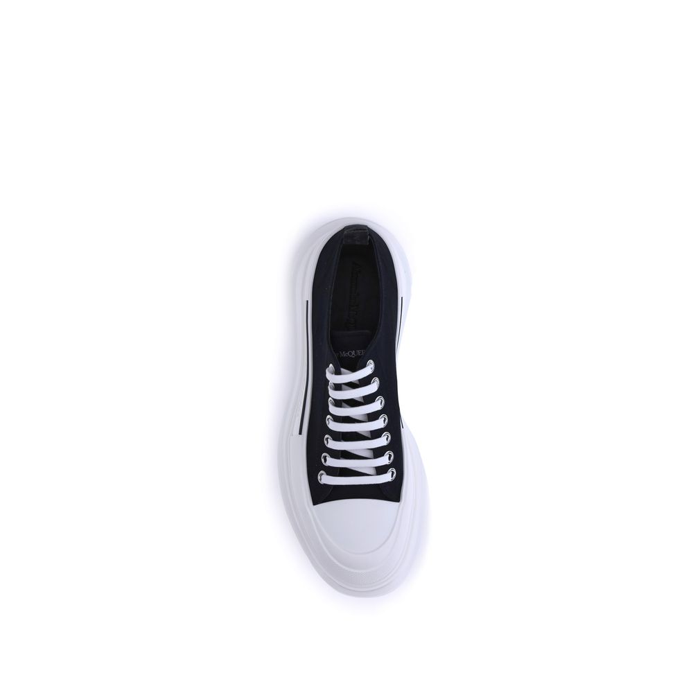 Alexander McQueen Tread Slick Canvas Sneakers – Black
