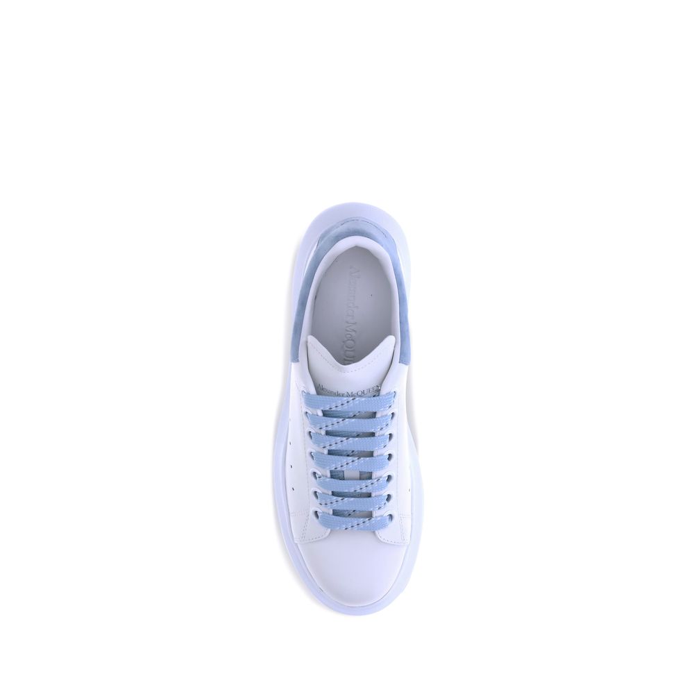 Alexander McQueen Light Blue Calf Leather Bos Taurus Platform Sneakers