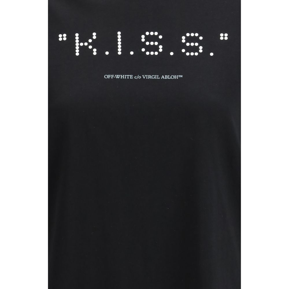 Off-White Kiss Quote T-Shirt – Black