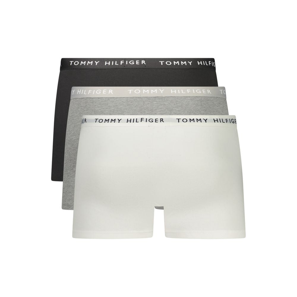 Tommy Hilfiger 3-Pack Cotton Boxer Shorts – Black/Grey/White