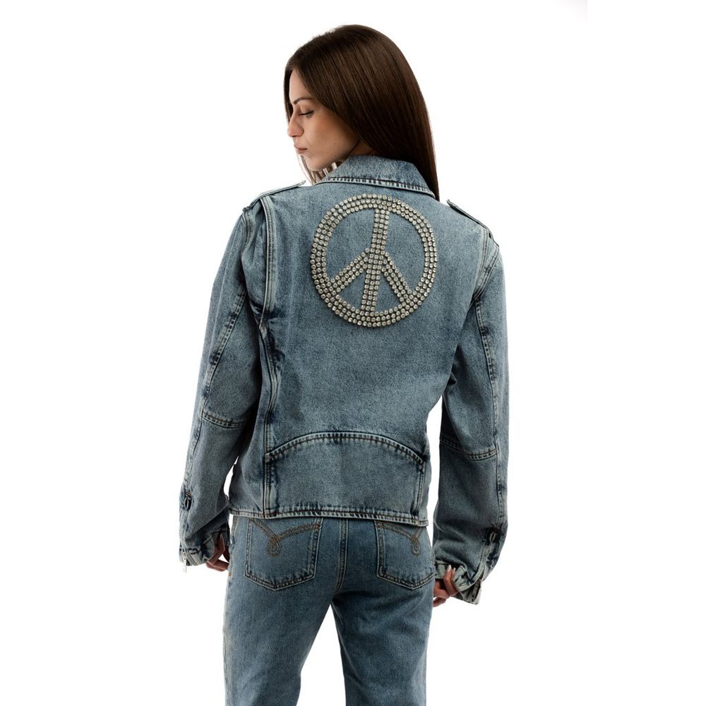 Moschino Multicolor Cotton Denim Jacket