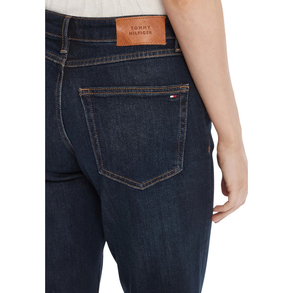 Tommy Hilfiger Blue Recycled Cotton Mom Jeans