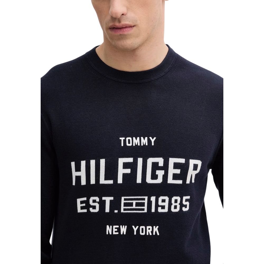Tommy Hilfiger Blue Organic Cotton Sweatshirt