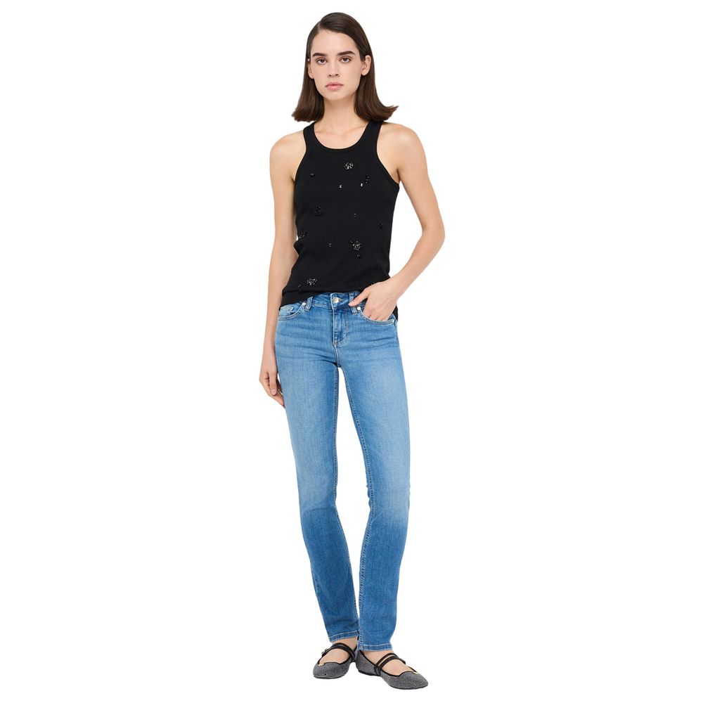 Liu Jo Light Blue Cotton Skinny Jeans