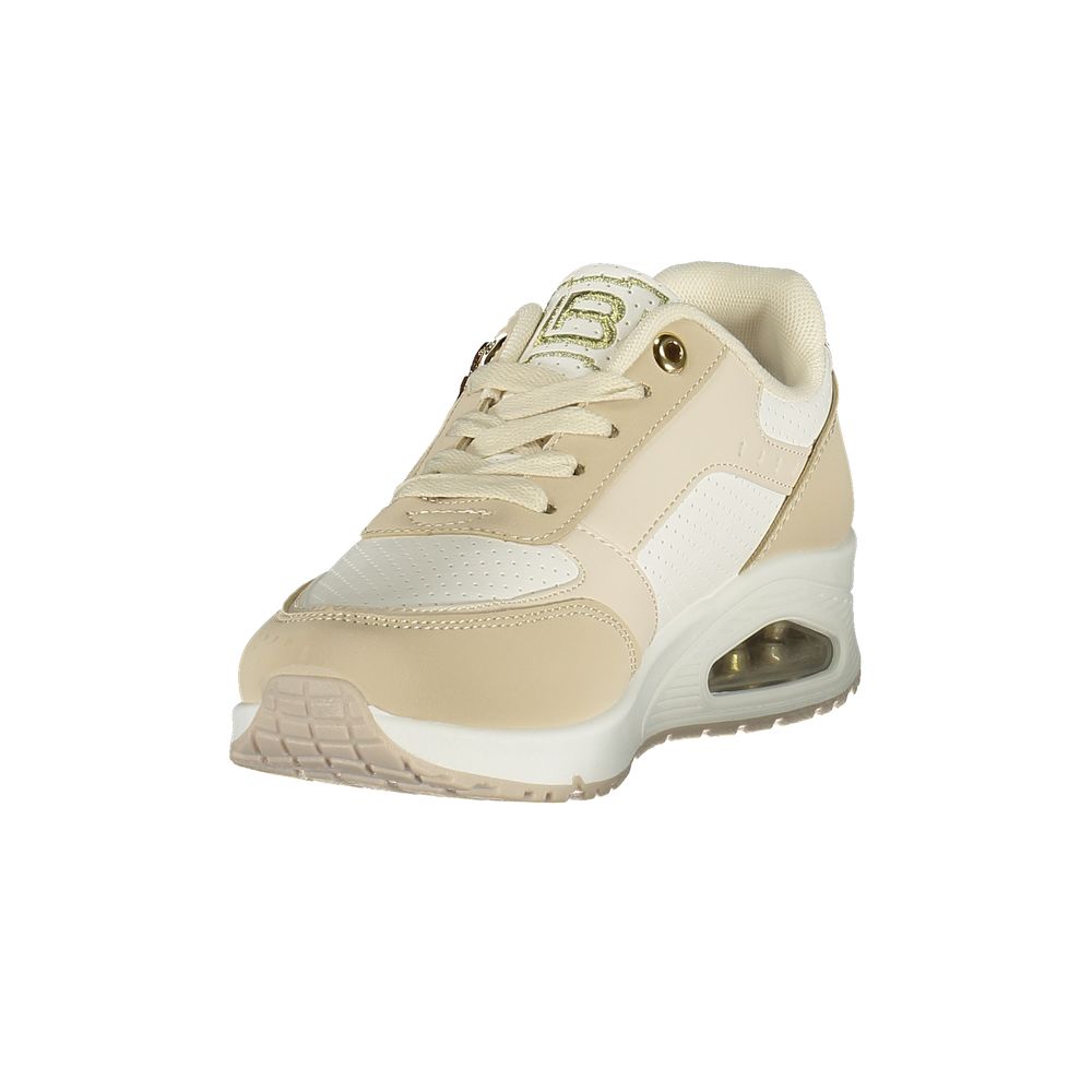 Laura Biagiotti Side-Zip Sneakers – Beige