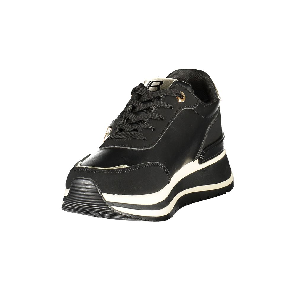 Laura Biagiotti Black Polyurethane Women Sneaker