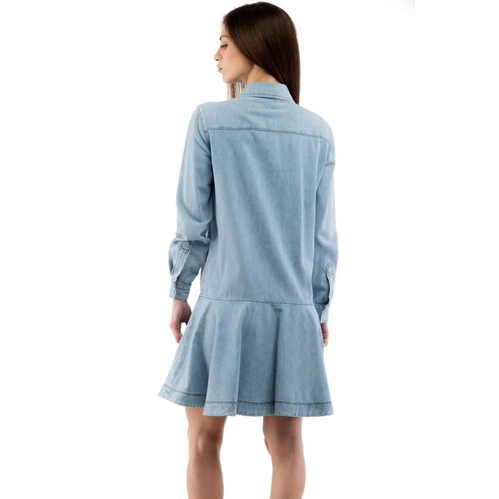 Love Moschino Cotton Dress – Multicolour Blue