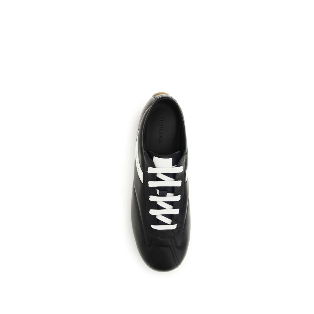 Alexander McQueen Low Boxer Sneakers – Black Calf Leather