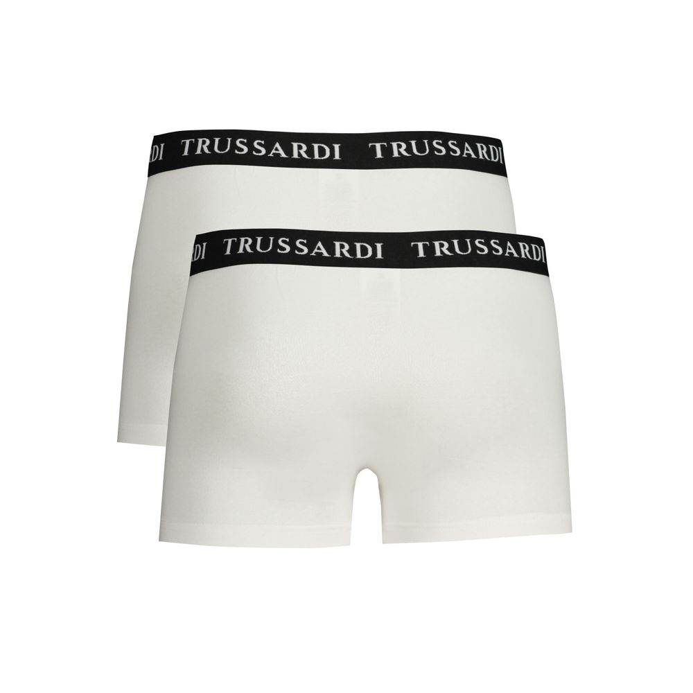 Trussardi White Cotton Men's Boxer Brief