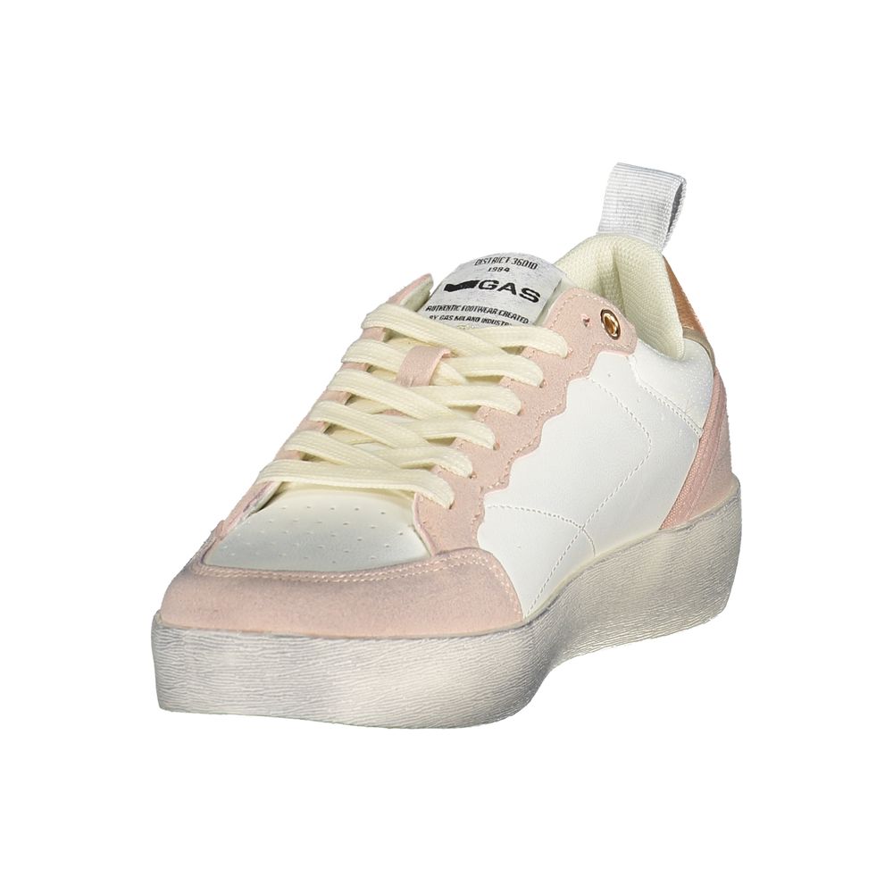 Gas Bianco Poliuretano Women Sneaker