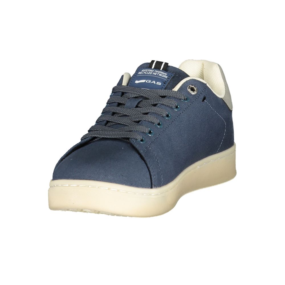 Gas Blue Polyester Athletic Sneakers