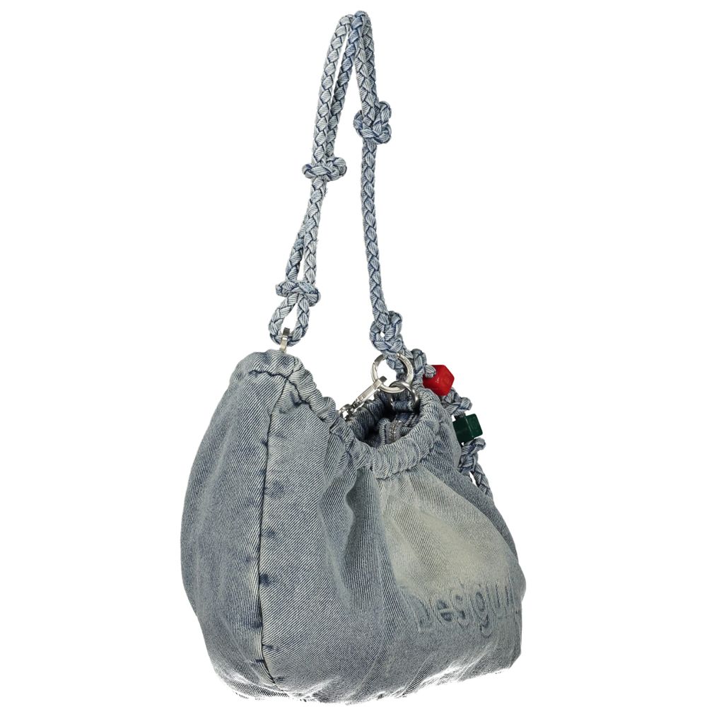 Desigual Half Logo Denim Waverly Handbag – Light Blue