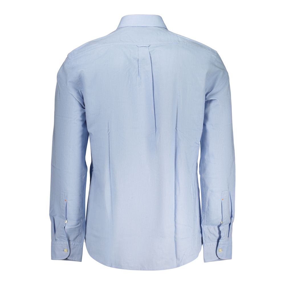 Hugo Boss Azzurro Cotton Men Shirt