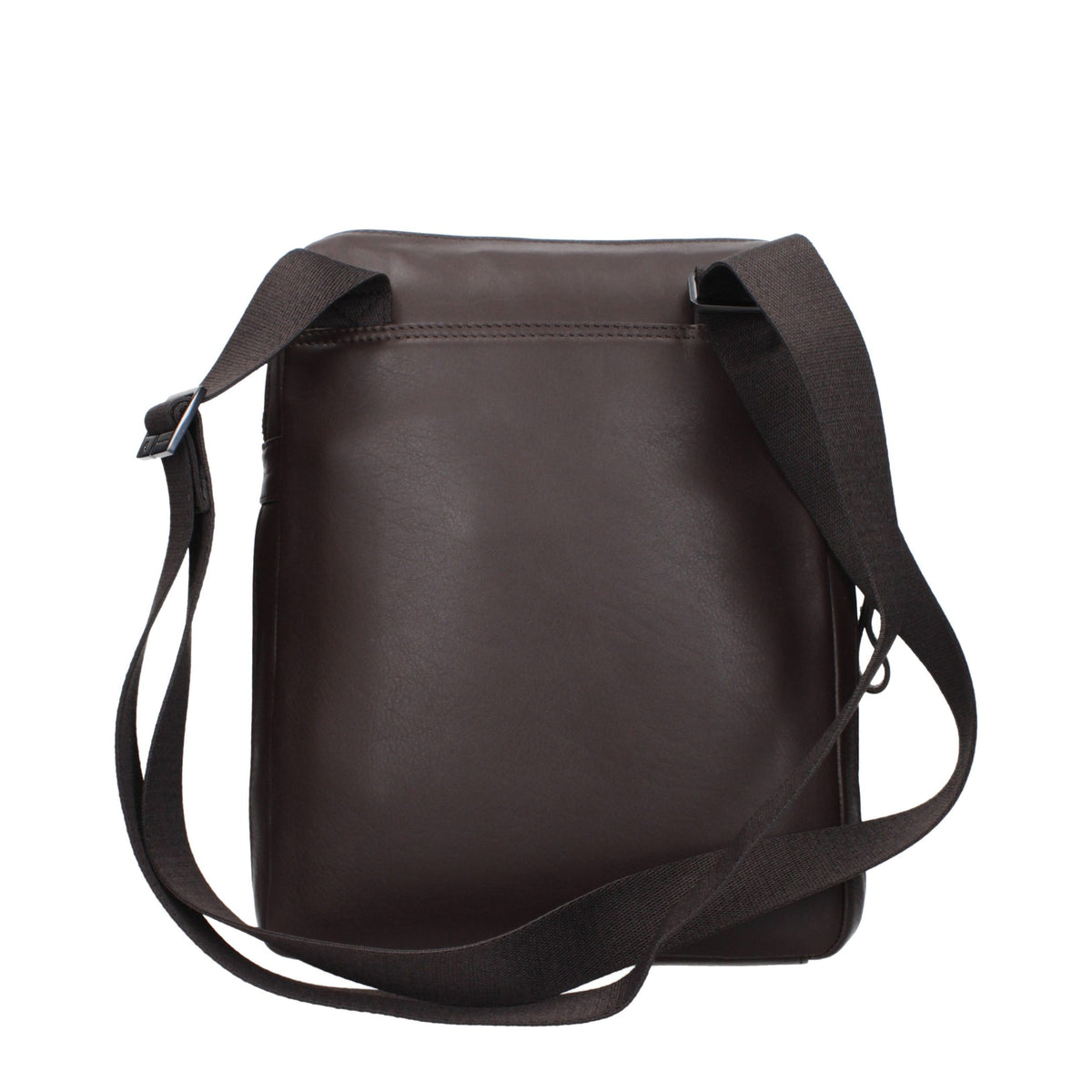 Piquadro Brown Leather Crossbody Bag