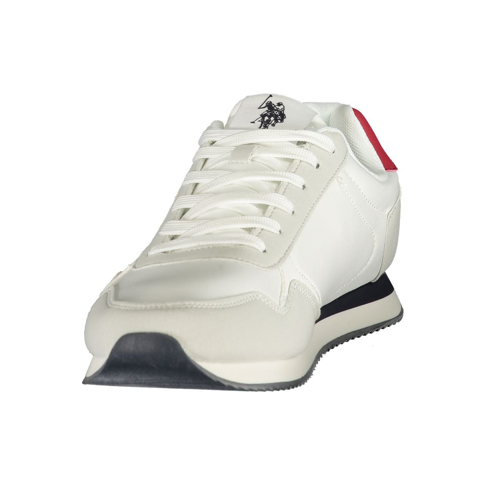 U.S. POLO ASSN. White Polyurethane Men's Sneaker