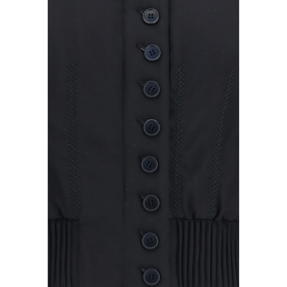 Alexander McQueen black polyester bomber jacket