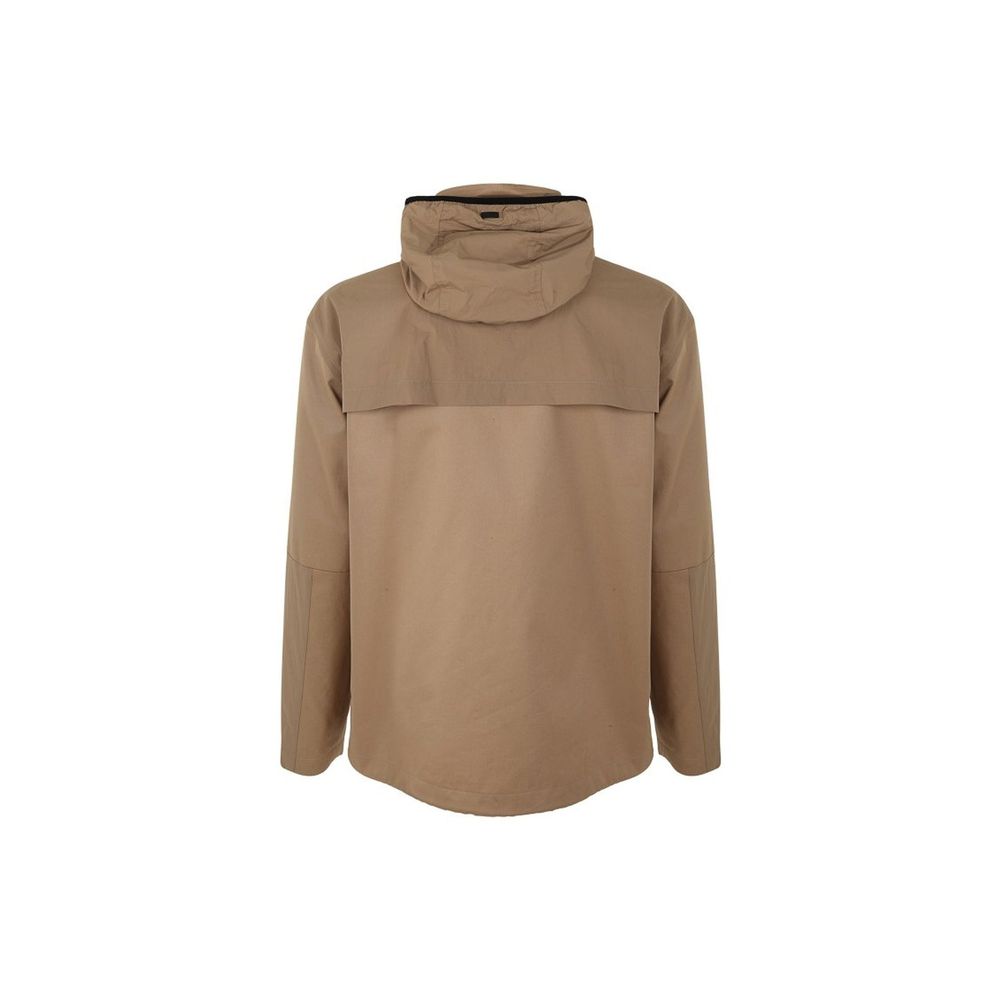 Herno Brown Cotton Shell Jacket for Men