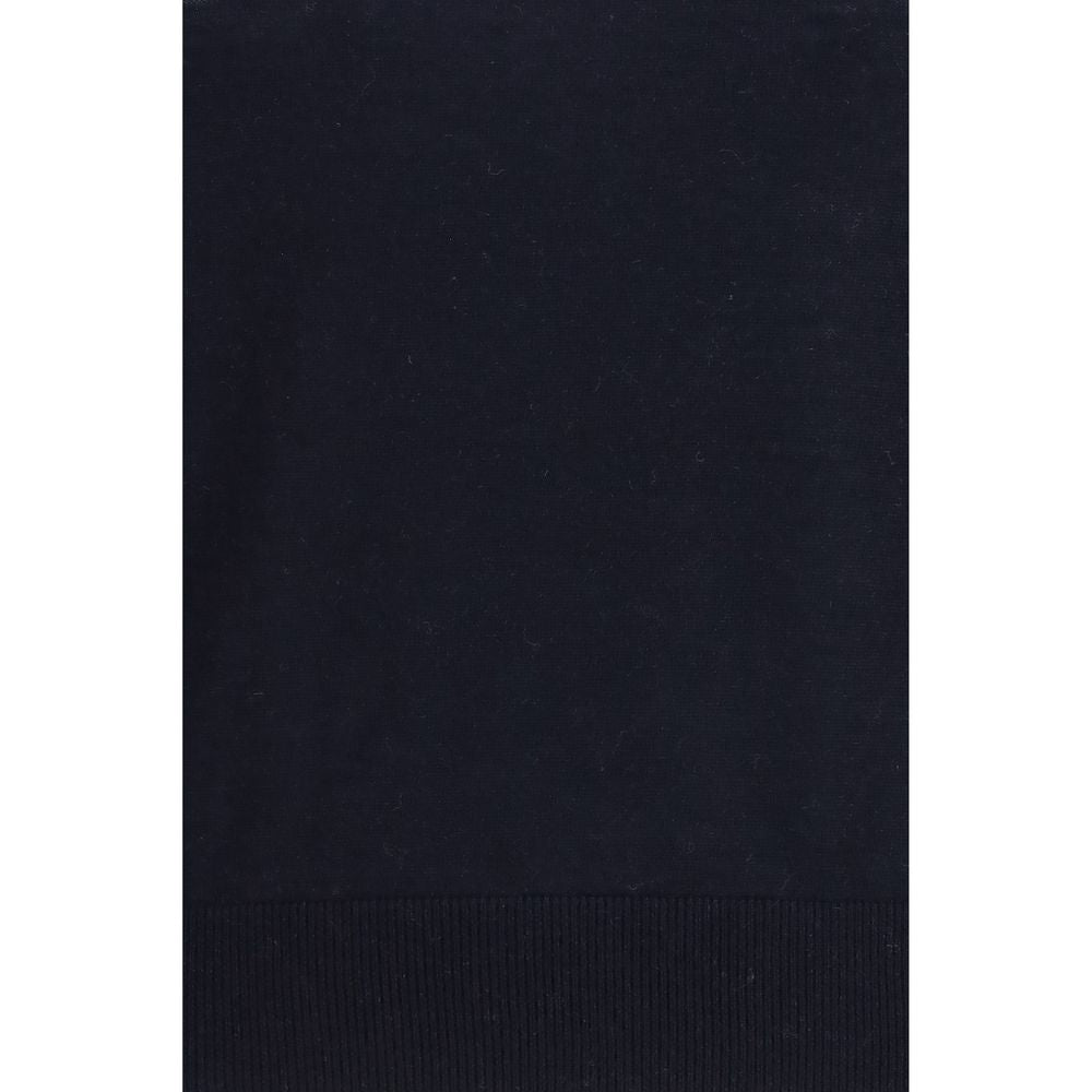 Max Mara Studio T-shirt i silke og uld – blå