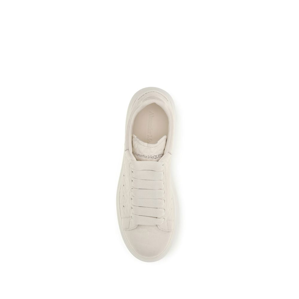 Alexander McQueen white chunky calf leather sneakers