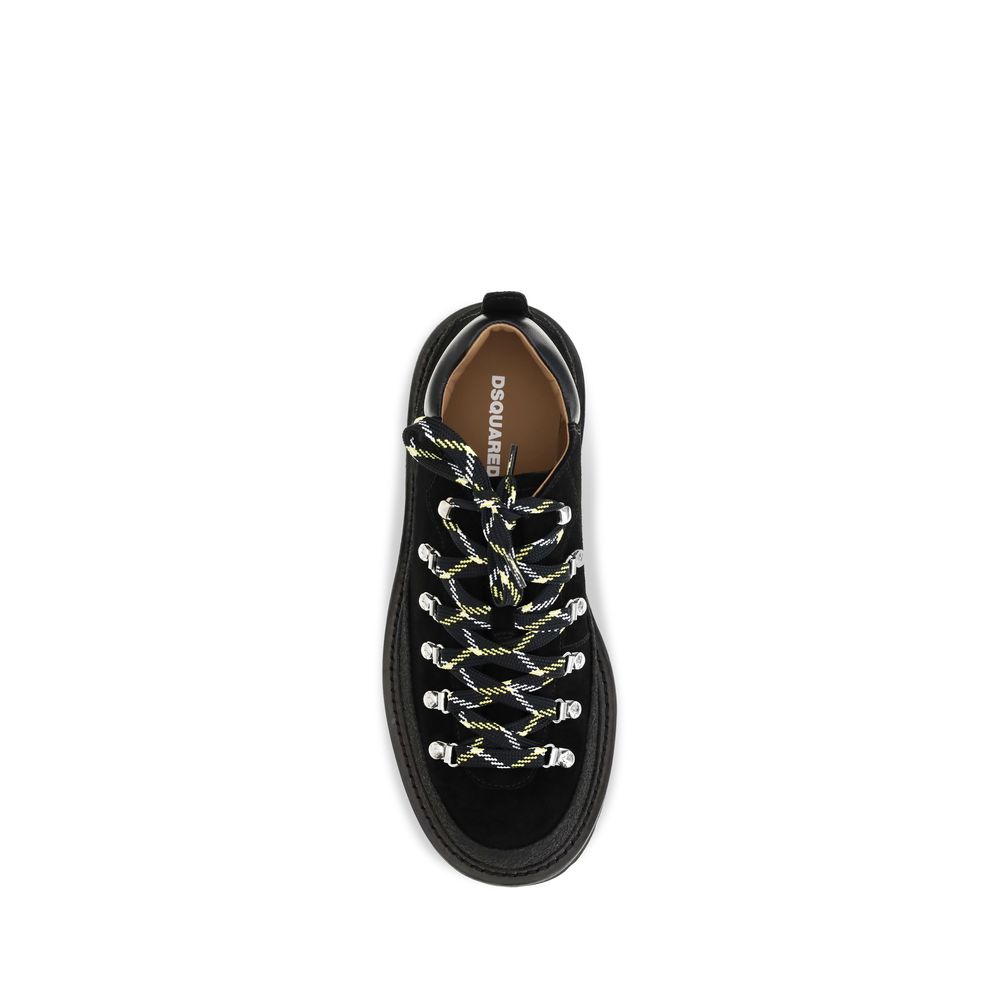 Dsquared2 black calf leather sneakers
