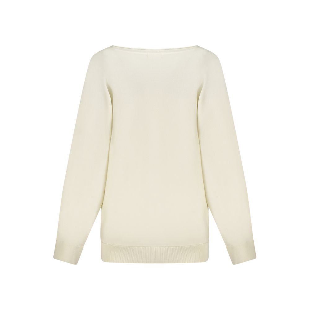 Guess Jeans Rhinestone and Sequin Sweatshirt – White
