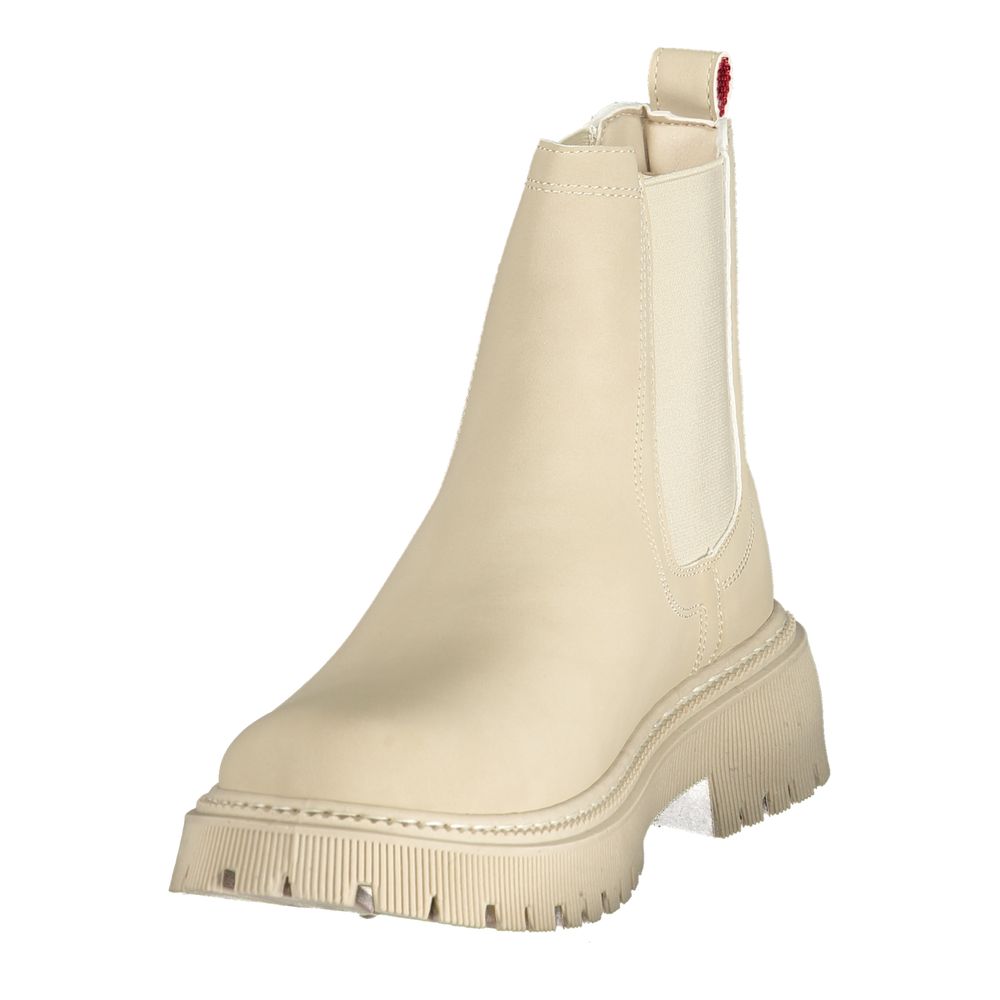U.S. POLO ASSN. Elastic-Side Ankle Boots – Beige