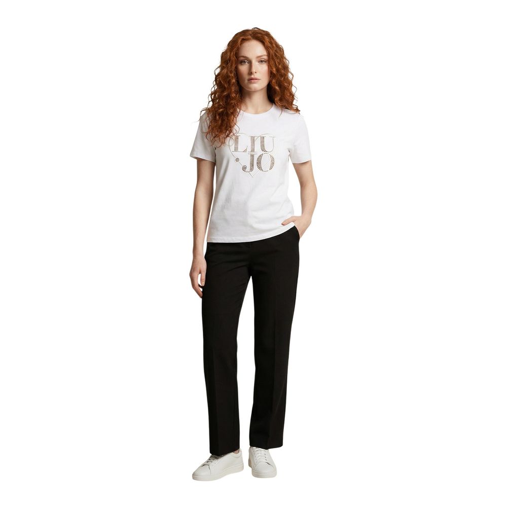 Liu Jo WA6489 JS923 Women's Cotton T-Shirt – White