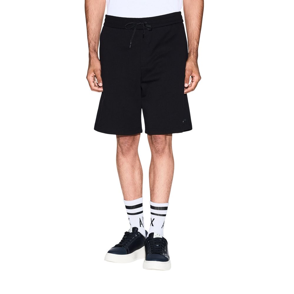 Black Armani Exchange cotton shorts