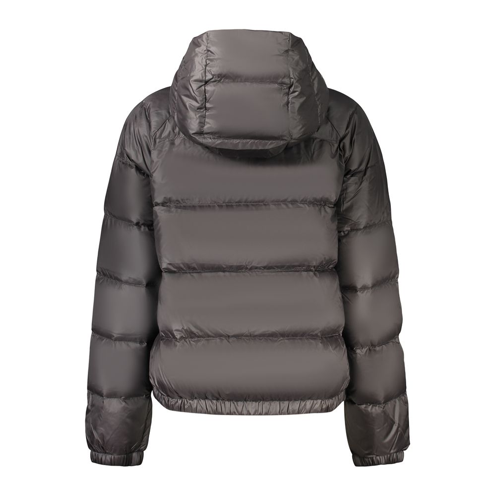 Black The North Face hooded nylon jacket