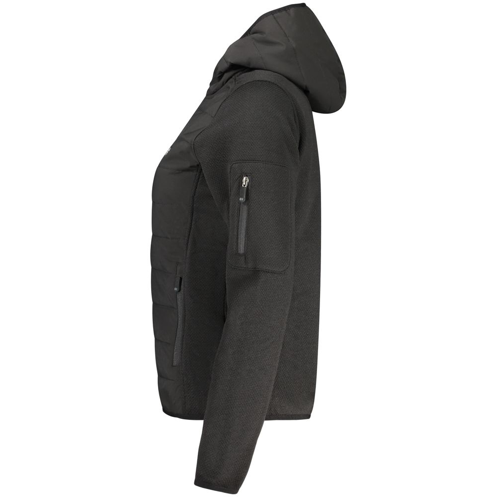 Black Norway 1963 women's polyester hooded jacket