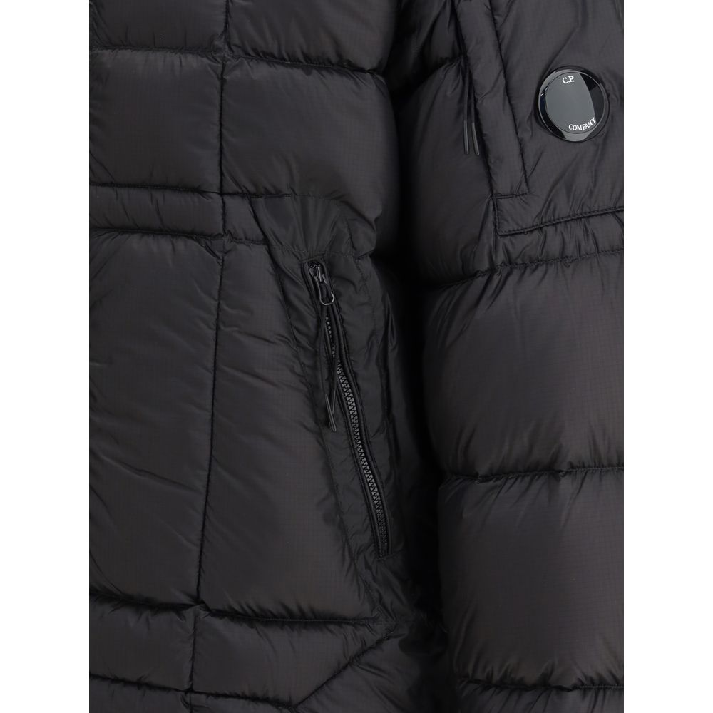 Black C.P. Company D.D. Shell hooded jacket in polyamide