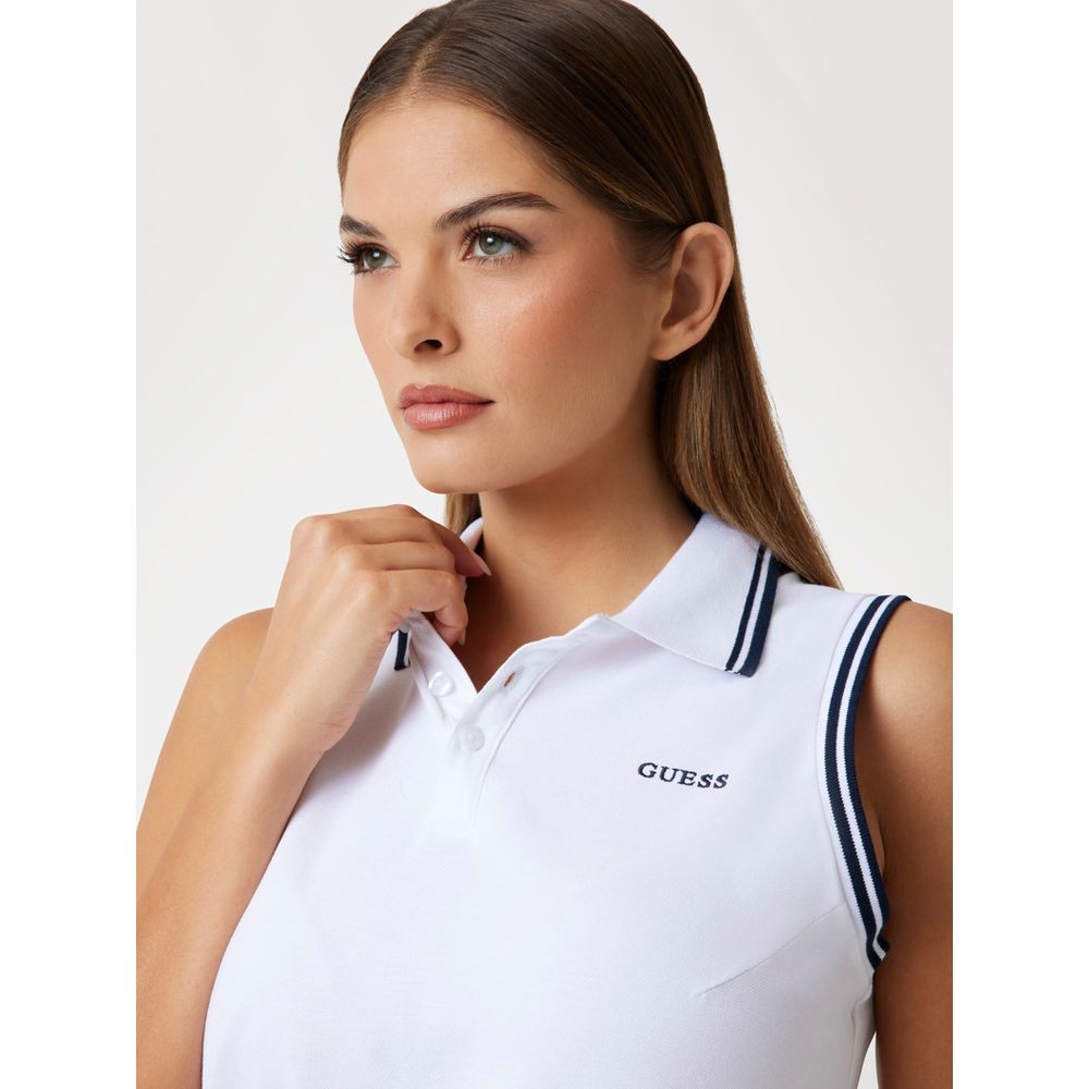 Guess white casual cotton dress