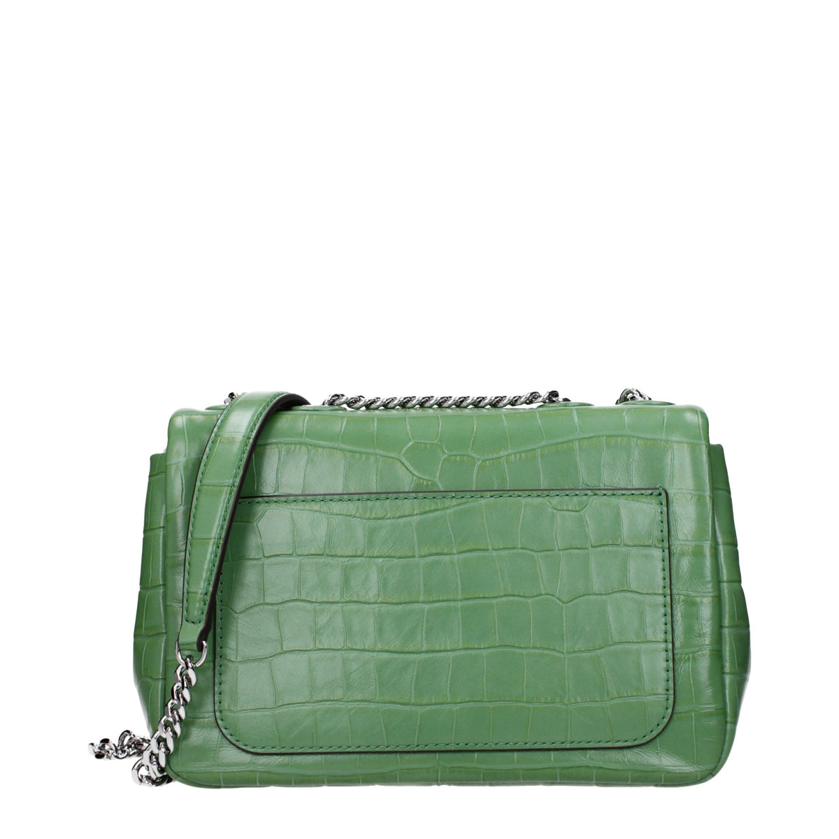 Tory Burch green leather shoulder bag