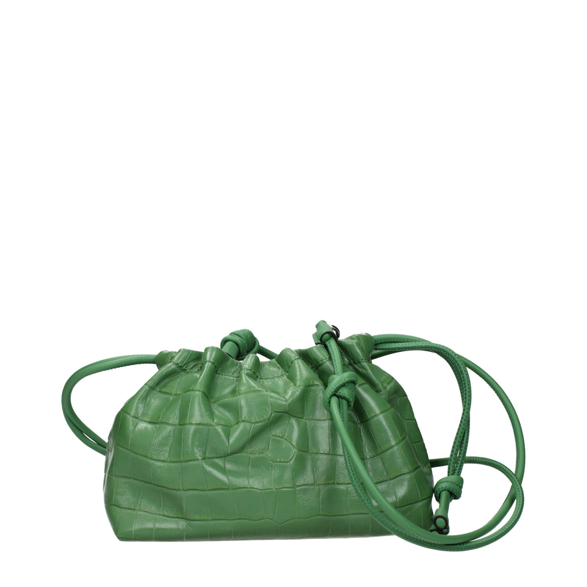 Tory Burch green leather shoulder bag