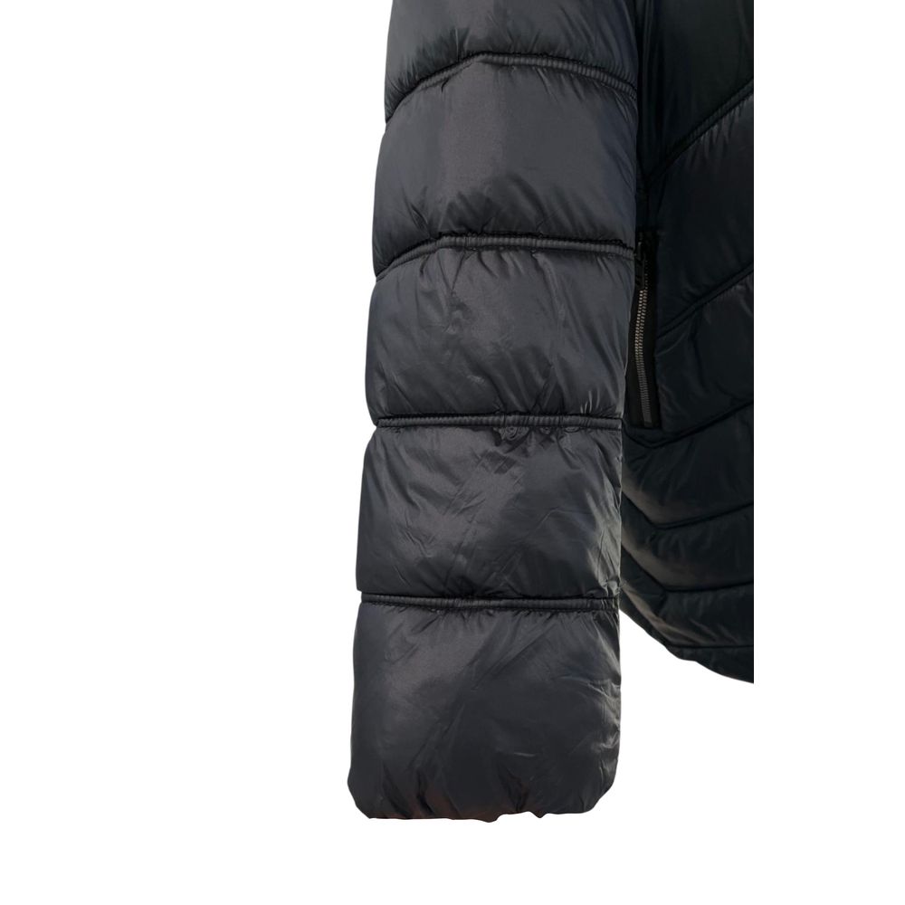 Blue Baldinini Trend long padded nylon women’s jacket