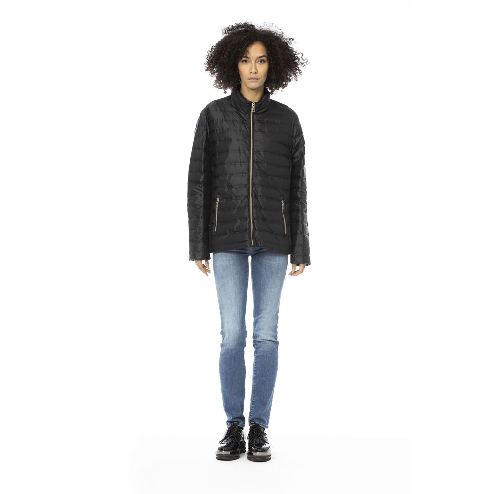 Baldinini Trend Black PU Women Jacket