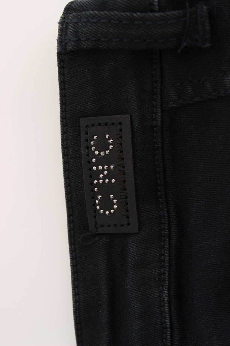 Black slim fit cotton denim jeans by CoSTUME NATIONAL C’N’C