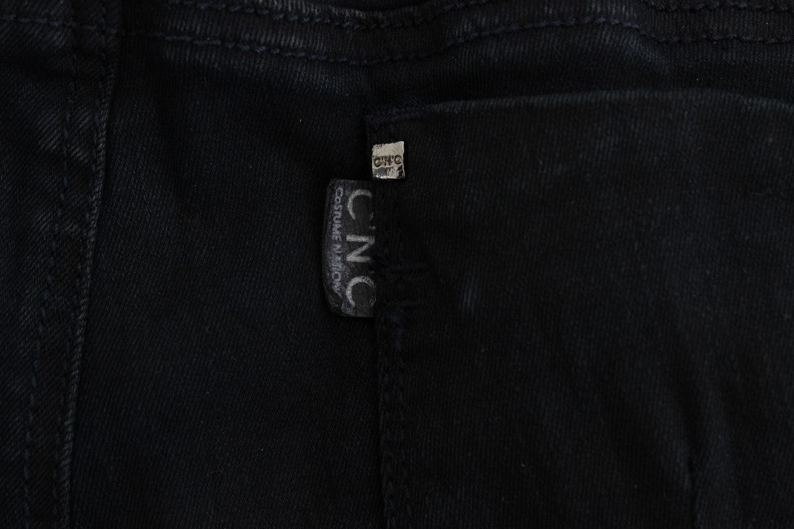 CoSTUME NATIONAL C’N’C Black Slim Fit Cotton Jeans