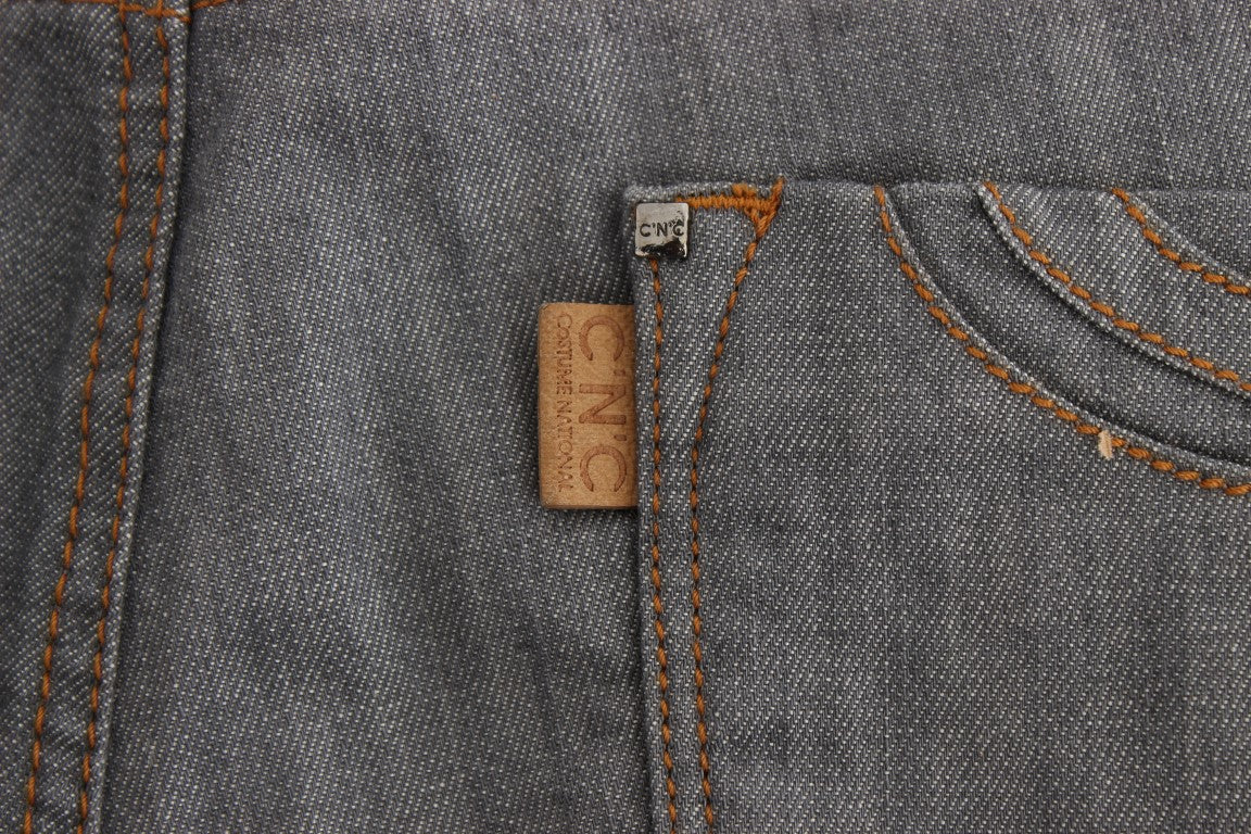 Gray CoSTUME NATIONAL C’N’C cotton jeans