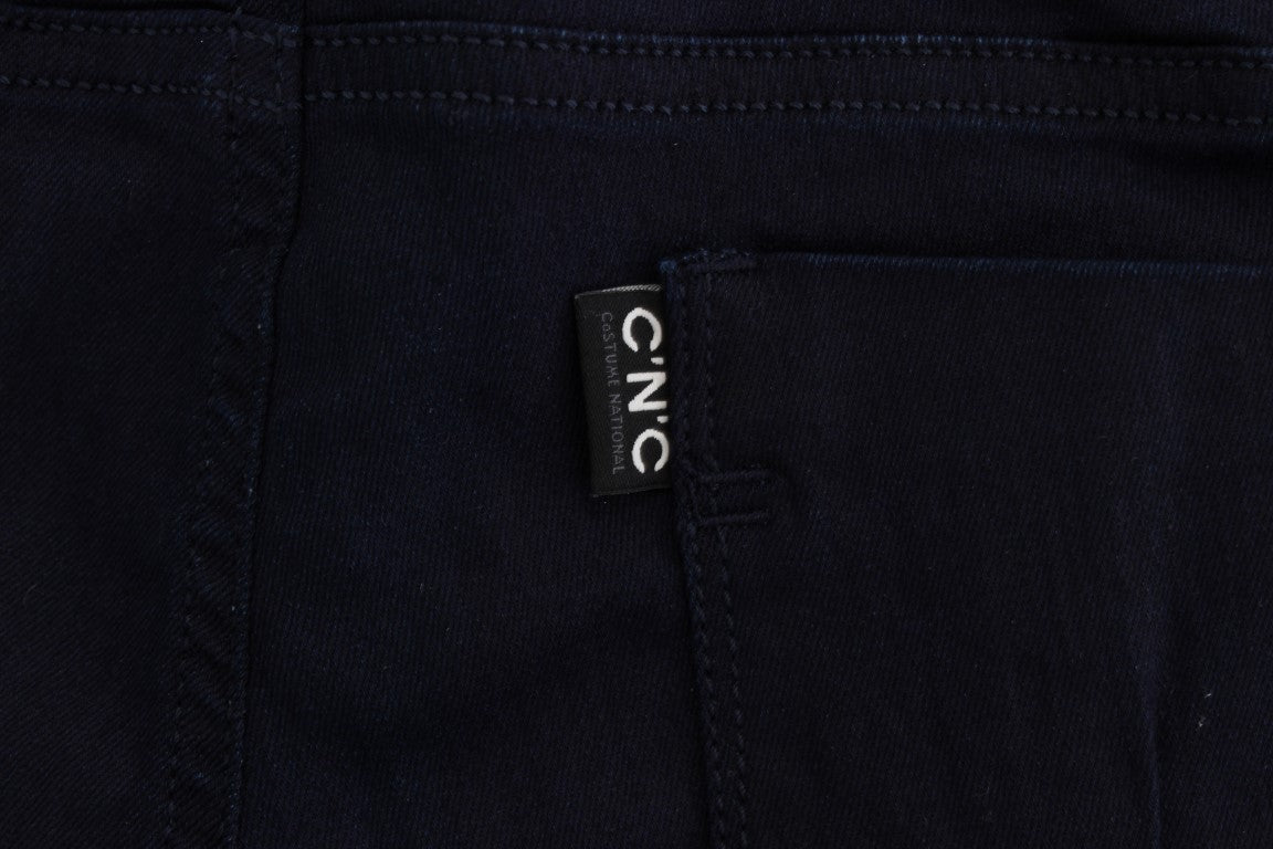 Blue CoSTUME NATIONAL C’N’C cotton-blend jeans