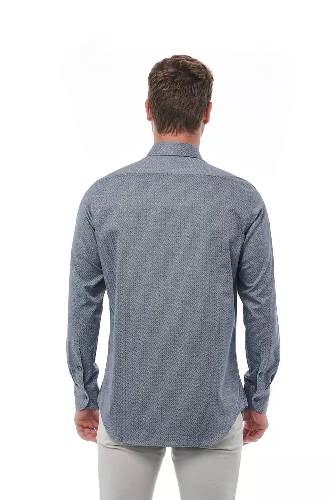 Black Bagutta cotton men's shirt
