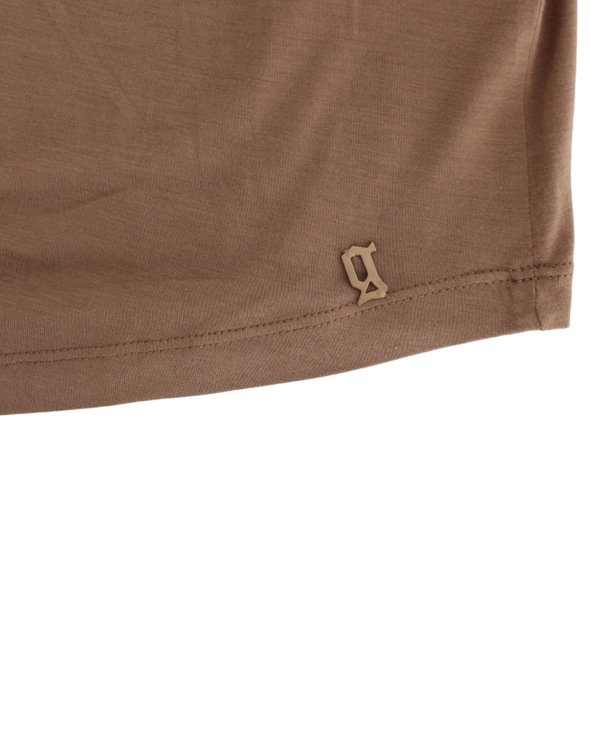 Brown John Galliano short-sleeved T-shirt in rayon