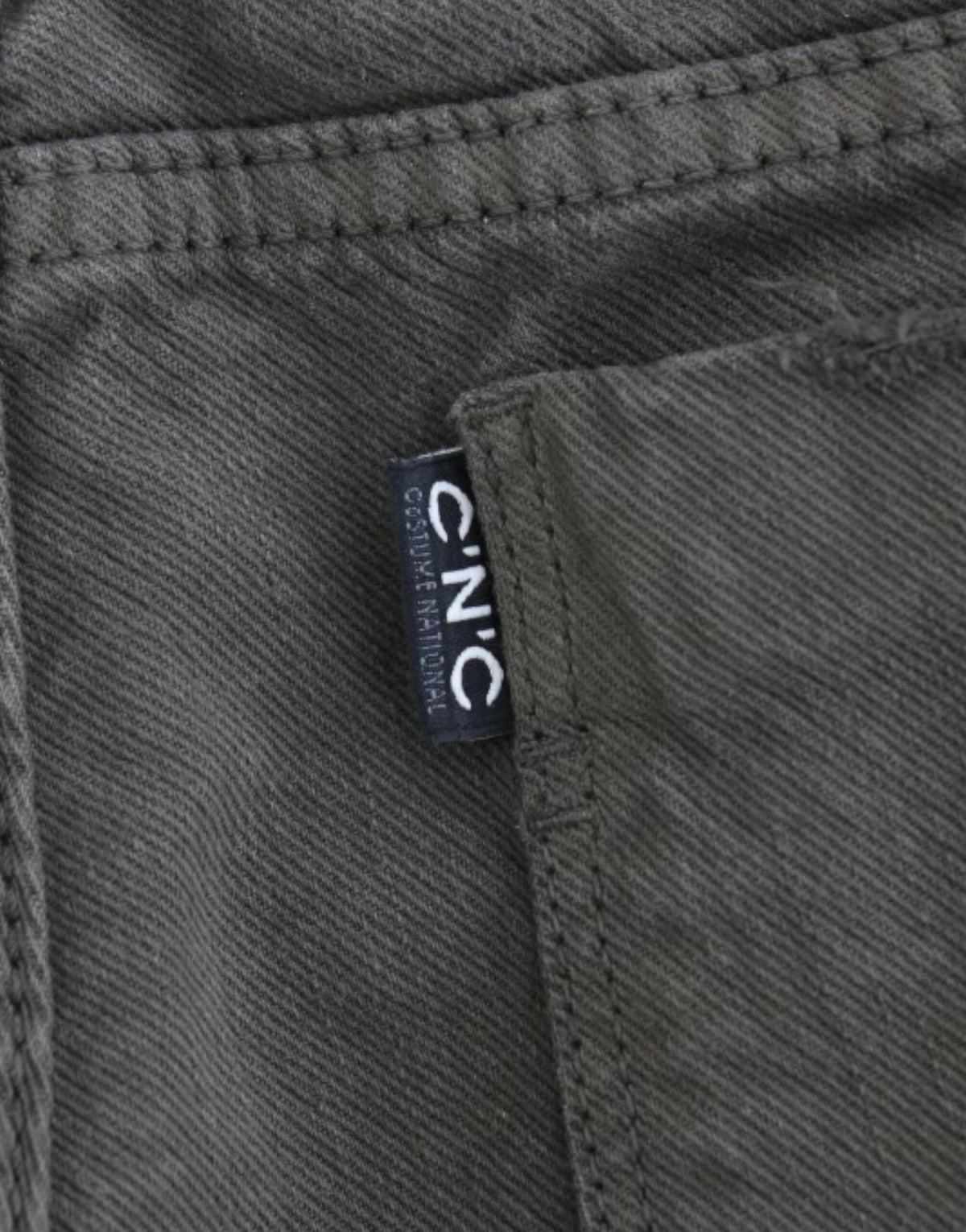 Green Costume National C’N’C jeans in cotton and elastane