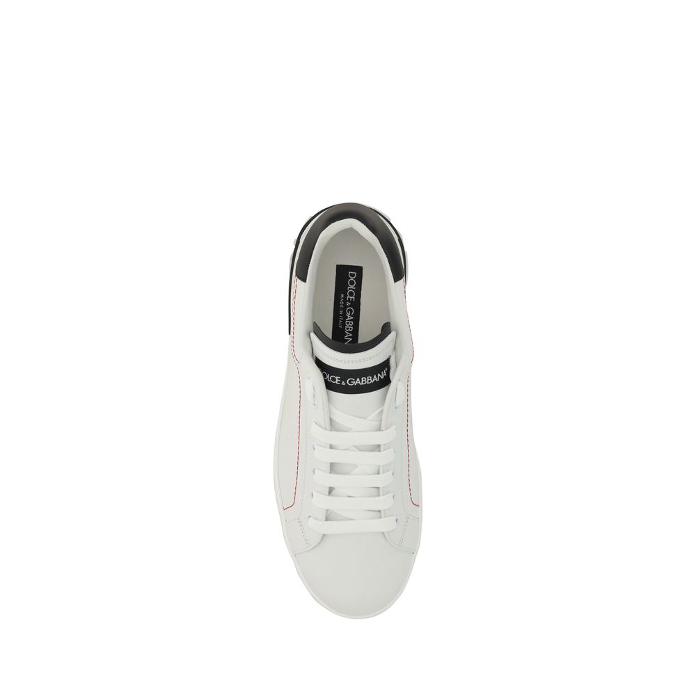 Dolce & Gabbana calf leather sneakers – white